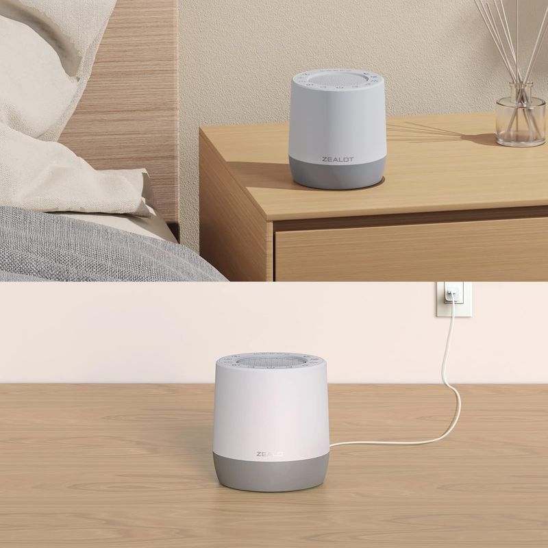 TV, Audio-Video si Foto - Portabile audio - Boxe portabile - Dispozitiv Sunete Albe INCO®, pentru copii si adulti, Difuzor portabil Bluetooth, suport casti, 16 sunete, baterie 1800 - Infinity.ro