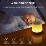 TV, Audio-Video si Foto - Portabile audio - Boxe portabile - Dispozitiv Sunete Albe INCO®, pentru copii si adulti, Difuzor portabil Bluetooth, suport casti, 16 sunete, baterie 1800 - Infinity.ro