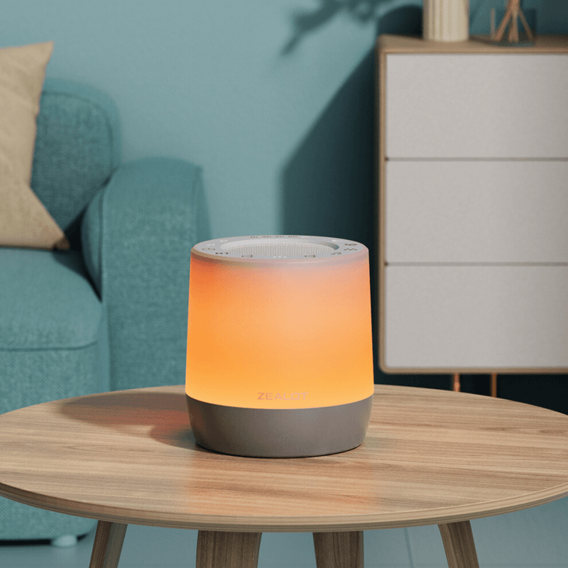 TV, Audio-Video si Foto - Portabile audio - Boxe portabile - Dispozitiv Sunete Albe INCO®, pentru copii si adulti, Difuzor portabil Bluetooth, suport casti, 16 sunete, baterie 1800 - Infinity.ro