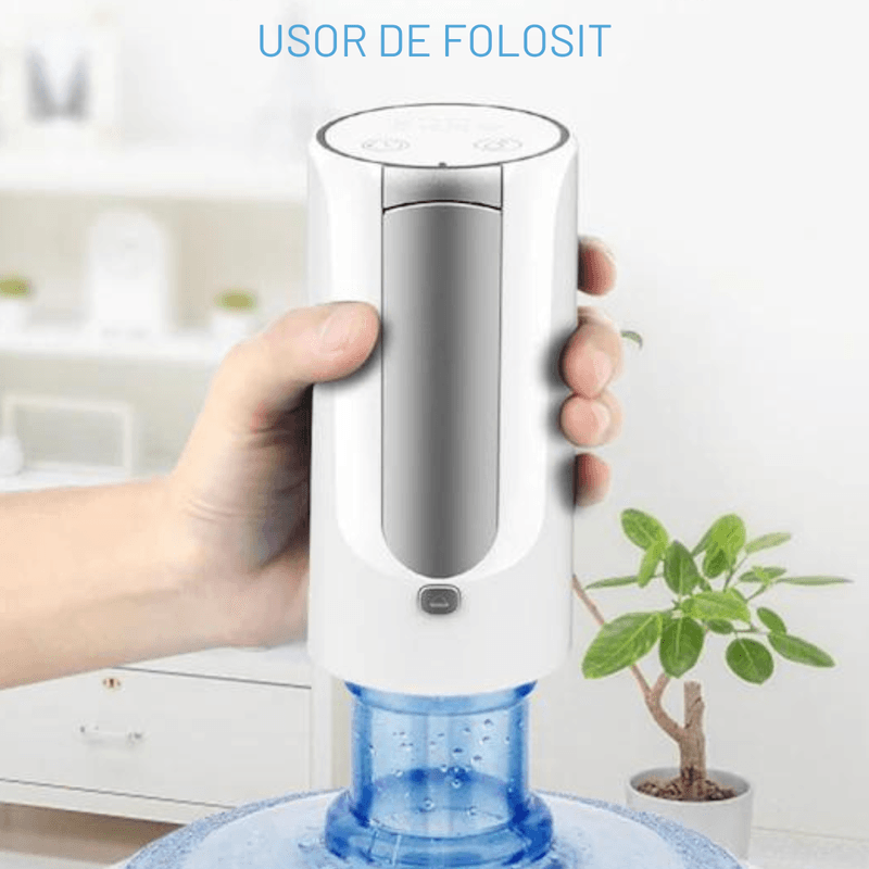 Casa si Gradina - Mobilier - Organizare si depozitare - Dozatoare/dispensere de apa - Pompa electrica inteligenta pentru bidonul cu apa, INCO®, 6 functii de reglare cu Touch, capat pliabil, incarcare USB - Infinity.ro