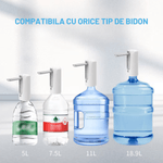 Casa si Gradina - Mobilier - Organizare si depozitare - Dozatoare/dispensere de apa - Pompa electrica inteligenta pentru bidonul cu apa, INCO®, 6 functii de reglare cu Touch, capat pliabil, incarcare USB - Infinity.ro