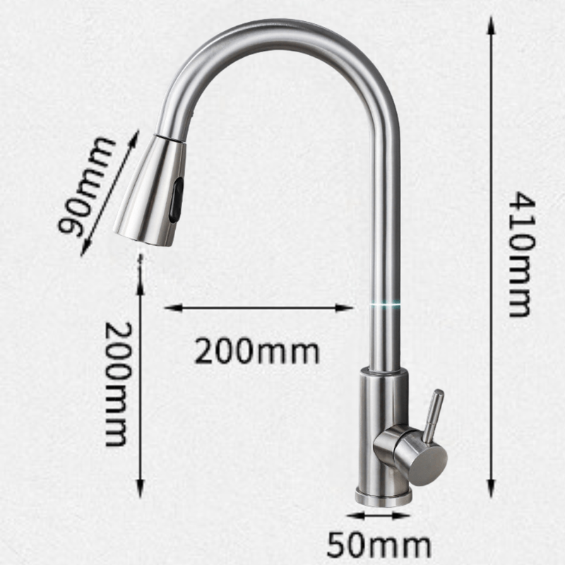 Casa si Gradina - Sanitare - Lavoar baie si accesorii - Baterii sanitare - Baterie pentru chiuveta INCO®, cu cap extensibil, pentru Apa rece-calda, Multifunctionala, Rotire 360° cu 2 Moduri - Infinity.ro