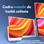 PC, gaming si accesorii - Desktop PC & monitoare - Monitoare - Monitor Extensibil si Portabil pentru laptop, Qova®, 3 Ecrane Full HD 1200P de 14" inch, sRGB 100%, pliabile si rotative - Infinity.ro