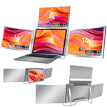 PC, gaming si accesorii - Desktop PC & monitoare - Monitoare - Monitor Extensibil si Portabil pentru laptop, Qova®, 3 Ecrane Full HD 1200P de 14" inch, sRGB 100%, pliabile si rotative - Infinity.ro