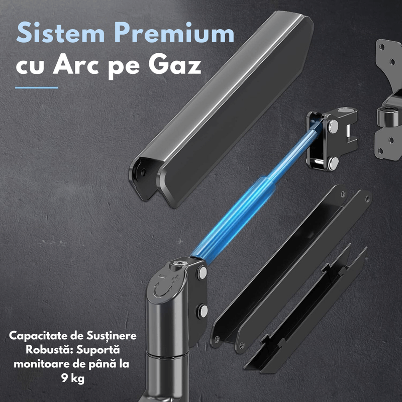 PC, gaming si accesorii - Desktop PC & monitoare - Accesorii monitoare - Suport Monitor, pentru Birou, Multifunctional cu Brat Reglabil, Suport prindere inclus, Compatibil cu Ecrane de 13-32" - Infinity.ro