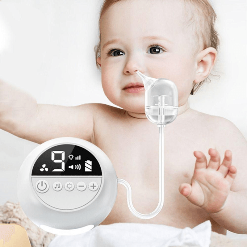 Jucarii, Copii si Bebe - Igiena si ingrijire - Accesorii ingrijire copii - Aspiratoare nazale si accesorii - Aspirator nazal electric pentru bebelusi si copii silentios INCO®, 9 niveluri de aspiratie reglabile, 3 varfuri silicon - Infinity.ro