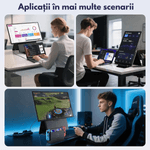 PC, gaming si accesorii - Desktop PC & monitoare - Monitoare - Monitor Portabil si Extensibil de 23.8 inch, Qova®, Ecran IPS, Full HD 1080p, 100Hz, 300 Nits, 120% sRGB, raport 16:9 - Infinity.ro