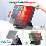 PC, gaming si accesorii - Desktop PC & monitoare - Monitoare - Monitor Portabil si Extensibil de 23.8 inch, Qova®, Ecran IPS, Full HD 1080p, 100Hz, 300 Nits, 120% sRGB, raport 16:9 - Infinity.ro