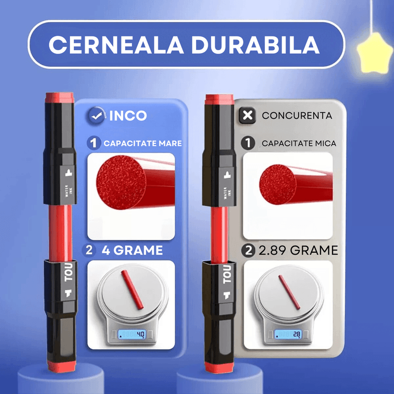 Carti si Birotica - Birotica - Instrumente de scris - Creioane - Set 80 de carioci profesionale, cerneala pe baza de alcool, Qova®, multicolore pentru desen, varf dublu subtire si gros - Infinity.ro