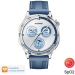Laptop, Telefoane si Tablete - Wearables si gadgeturi - Wearables - Smartwatch-uri - Smartwatch Huawei Watch GT 5, 46MM, Tarnish Stainless Steel Case, Blue Woven Strap - Infinity.ro