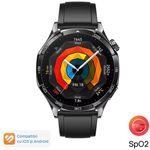 Laptop, Telefoane si Tablete - Wearables si gadgeturi - Wearables - Smartwatch-uri - Smartwatch Huawei Watch GT 5, 46MM, Deep Tarnish Stainless Steel Case, Black Fluoroelastomer Strap - Infinity.ro