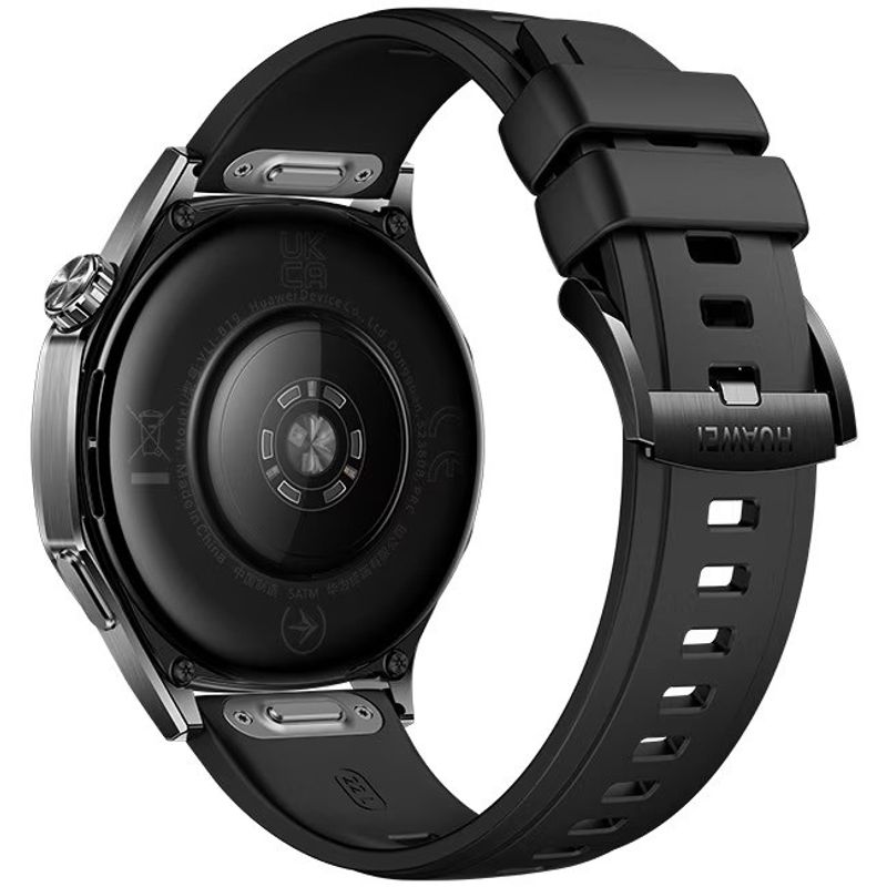 Laptop, Telefoane si Tablete - Wearables si gadgeturi - Wearables - Smartwatch-uri - Smartwatch Huawei Watch GT 5, 46MM, Deep Tarnish Stainless Steel Case, Black Fluoroelastomer Strap - Infinity.ro