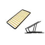 Casa si Gradina - Mobilier - Saltele si somiere - Somiere - Somiera pat Sanremo 90x190 cu sistem rabatare 600N, cadru metal, 12 lamele - Infinity.ro