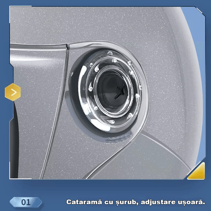 Auto si Moto - Moto - Echipamente protectie moto - Casti moto - Casca moto/scuter unisex, cu vizor, marime universala 55-60cm, Alb, FIXATO - Infinity.ro