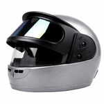 Auto si Moto - Moto - Echipamente protectie moto - Casti moto - Casca moto/scuter Full face unisex, cu Viziera Dubla, FIXATO, marime universala 58-62cm, Gri - Infinity.ro