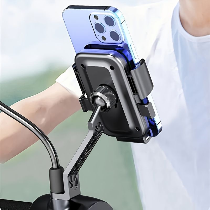 Auto si Moto - Moto - Accesorii moto si consumabile - Suport telefon pentru moto, scuter, bicicleta, prindere pe oglinda, pentru navigatie GPS, FIXATO - Infinity.ro