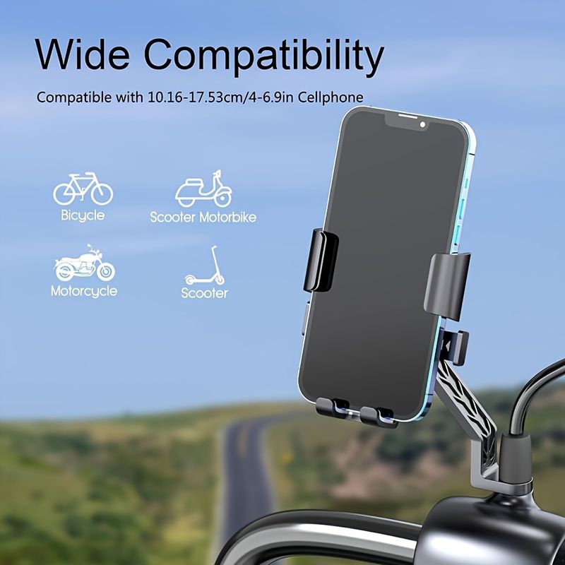Auto si Moto - Moto - Accesorii moto si consumabile - Suport telefon pentru moto, scuter, bicicleta, prindere pe oglinda, pentru navigatie GPS, FIXATO - Infinity.ro