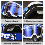 Auto si Moto - Moto - Echipamente protectie moto - Accesorii protectie moto - Ochelari Moto ATV / Enduro / Cross, FIXATO, Lentila Aurie, Rama Negru cu Alb - Infinity.ro