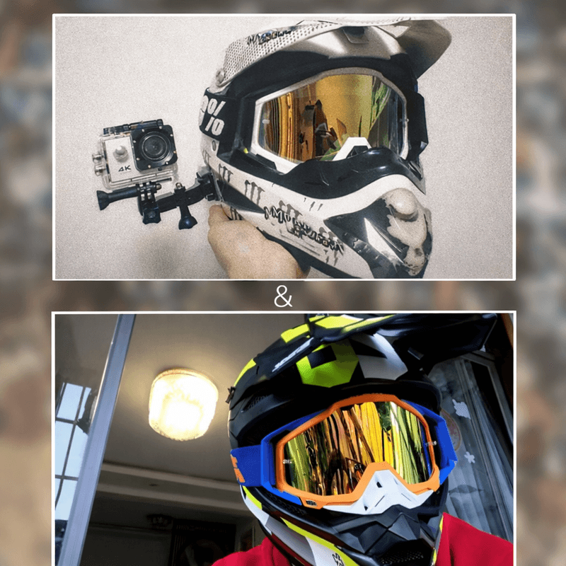 Auto si Moto - Moto - Echipamente protectie moto - Accesorii protectie moto - Ochelari Moto ATV / Enduro / Cross, FIXATO, Lentila Aurie, Rama Portocaliu cu Alb - Infinity.ro