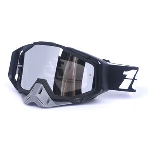 Ochelari Moto ATV / Enduro / Cross, FIXATO, Lentila Argintie, Rama Negru - Marketplace online - Infinity.ro