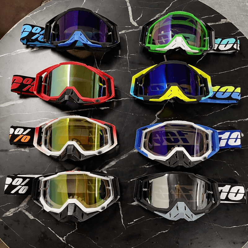 Auto si Moto - Moto - Echipamente protectie moto - Accesorii protectie moto - Ochelari Moto ATV / Enduro / Cross, FIXATO, Lentila Albastra, Rama Albastru cu Alb - Infinity.ro