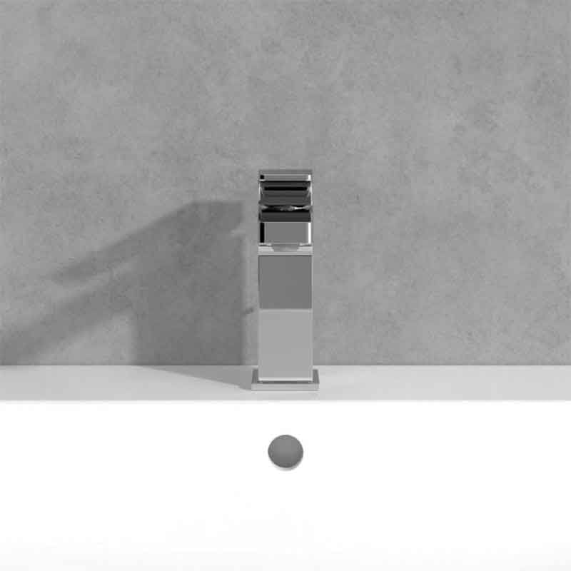 Casa si Gradina - Sanitare - Lavoar baie si accesorii - Baterii sanitare - Baterie lavoar Villeroy & Boch, Architectura Square, fara ventil, crom - Infinity.ro