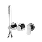 Casa si Gradina - Sanitare - Lavoar baie si accesorii - Baterii sanitare - Baterie dus FIMA Carlo Frattini, Flo, cu set de dus, crom - Infinity.ro