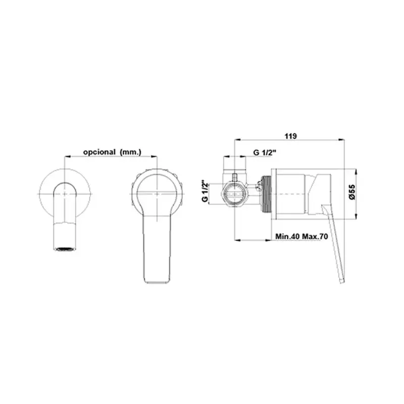 Casa si Gradina - Sanitare - Lavoar baie si accesorii - Baterii sanitare - Baterie lavoar incastrata Gala Gadea crom corp ingropat inclus - Infinity.ro