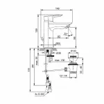 Casa si Gradina - Sanitare - Lavoar baie si accesorii - Baterii sanitare - Baterie lavoar Ideal Standard Tesi cu ventil pop-up - Infinity.ro