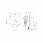 Casa si Gradina - Sanitare - Lavoar baie si accesorii - Baterii sanitare - Baterie incastrata cada Ideal Standard Alpha - Infinity.ro