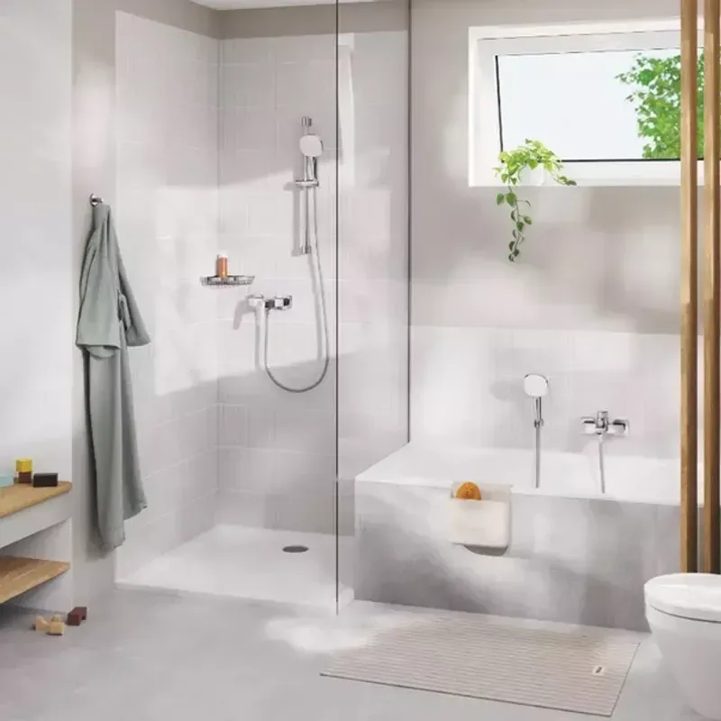 Casa si Gradina - Sanitare - Lavoar baie si accesorii - Baterii sanitare - Baterie dus Grohe Cubeo monocomanda crom lucios - Infinity.ro