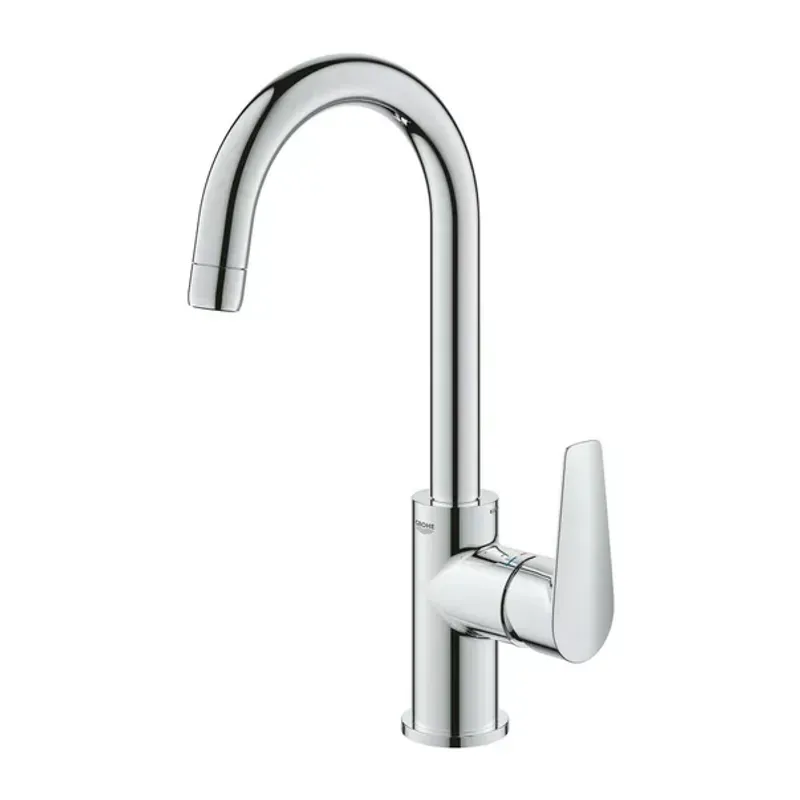 Casa si Gradina - Sanitare - Lavoar baie si accesorii - Baterii sanitare - Baterie lavoar Grohe BauEdge New L crom gat de lebada - Infinity.ro