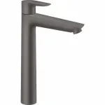 Casa si Gradina - Sanitare - Lavoar baie si accesorii - Baterii sanitare - Baterie lavoar inalta Hansgrohe Talis E 240 cu ventil Pop-Up negru - crom periat - Infinity.ro