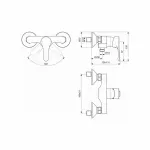 Casa si Gradina - Sanitare - Lavoar baie si accesorii - Baterii sanitare - Baterie dus Ideal Standard Alpha - Infinity.ro