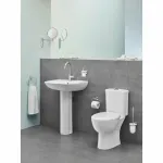 Casa si Gradina - Sanitare - Lavoar baie si accesorii - Baterii sanitare - Baterie lavoar Grohe BauEdge L pipa tip C crom lucios - Infinity.ro