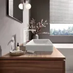 Casa si Gradina - Sanitare - Lavoar baie si accesorii - Baterii sanitare - Baterie lavoar inalta Hansgrohe Vivenis 250 cu ventil Pop-Up alb mat - Infinity.ro