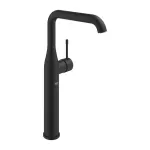 Casa si Gradina - Sanitare - Lavoar baie si accesorii - Baterii sanitare - Baterie lavoar inalta Grohe Essence negru mat Phantom Black - Infinity.ro