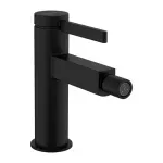 Casa si Gradina - Sanitare - Lavoar baie si accesorii - Baterii sanitare - Baterie bideu Hansgrohe Finoris cu ventil Pop-Up negru mat - Infinity.ro