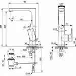 Casa si Gradina - Sanitare - Lavoar baie si accesorii - Baterii sanitare - Baterie lavoar inalta Ideal Standard Edge - Infinity.ro