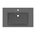 Casa si Gradina - Sanitare - Lavoar baie si accesorii - Lavoare si piedestale - Lavoar suspendat Ideal Standard i.life B gri lucios 81 cm cu orificiu baterie si preaplin - Infinity.ro