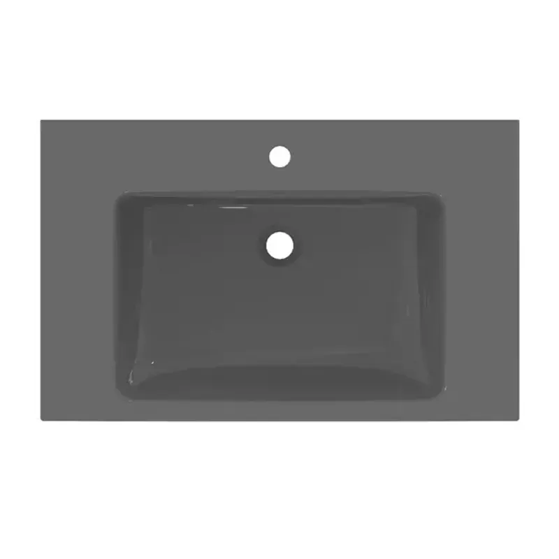 Casa si Gradina - Sanitare - Lavoar baie si accesorii - Lavoare si piedestale - Lavoar suspendat Ideal Standard i.life B gri lucios 81 cm cu orificiu baterie si preaplin - Infinity.ro