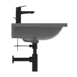 Casa si Gradina - Sanitare - Lavoar baie si accesorii - Lavoare si piedestale - Lavoar suspendat Ideal Standard i.life B gri lucios 81 cm cu orificiu baterie si preaplin - Infinity.ro