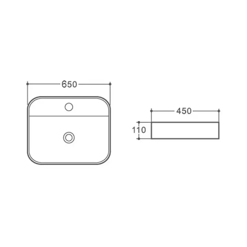 Casa si Gradina - Sanitare - Lavoar baie si accesorii - Lavoare si piedestale - Lavoar pe blat Fluminia Juno alb 65 cm - Infinity.ro