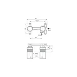 Casa si Gradina - Sanitare - Lavoar baie si accesorii - Baterii sanitare - Corp incastrat Ideal Standard pentru baterii lavoar cu montaj pe perete Easy Box - Infinity.ro