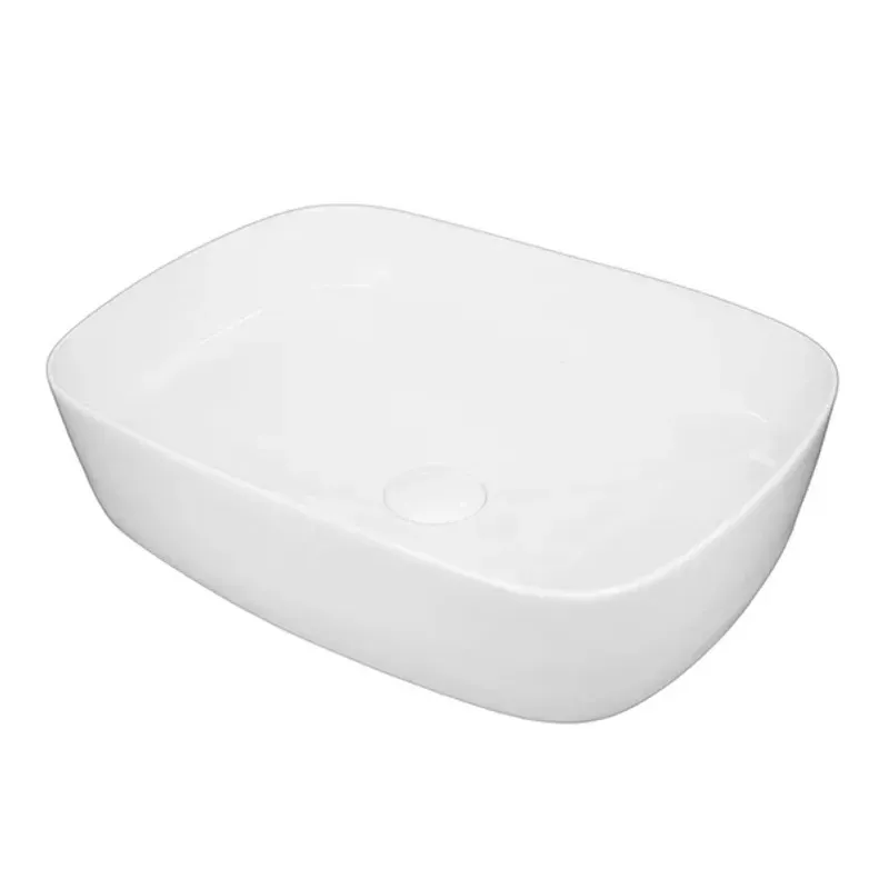 Casa si Gradina - Sanitare - Lavoar baie si accesorii - Lavoare si piedestale - Lavoar pe blat alb Fluminia Pallas 50 cm - Infinity.ro