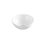 Casa si Gradina - Sanitare - Lavoar baie si accesorii - Lavoare si piedestale - Lavoar pe blat Fluminia Round alb 33 cm - Infinity.ro