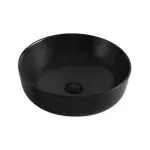 Casa si Gradina - Sanitare - Lavoar baie si accesorii - Lavoare si piedestale - Lavoar pe blat Fluminia Amereta negru 42 cm - Infinity.ro