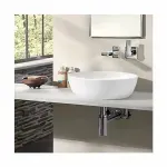 Casa si Gradina - Sanitare - Lavoar baie si accesorii - Lavoare si piedestale - Lavoar pe blat Villeroy&Boch Artis rotund Titanceram - Infinity.ro