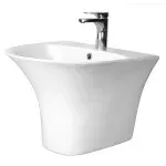 Casa si Gradina - Sanitare - Lavoar baie si accesorii - Lavoare si piedestale - Lavoar suspendat alb Fluminia Cassio 48 cm - Infinity.ro