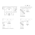 Casa si Gradina - Sanitare - Lavoar baie si accesorii - Lavoare si piedestale - Lavoar Villeroy & Boch, Subway 2.0, 80 cm, alb alpin - Infinity.ro